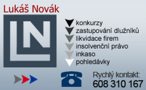 Lukáš Novák - oddlužení, půjčky, insolvence, likvidace společností, exekuce, pohledávky Pardubice